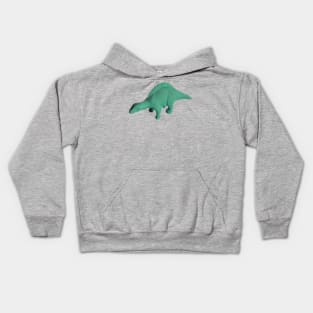 Photograph of Green Dinosaur Toy Eraser Kids Hoodie